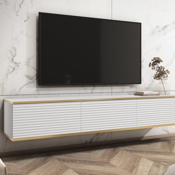 ORO RTV175 veggmontert TV-skap (hvit)