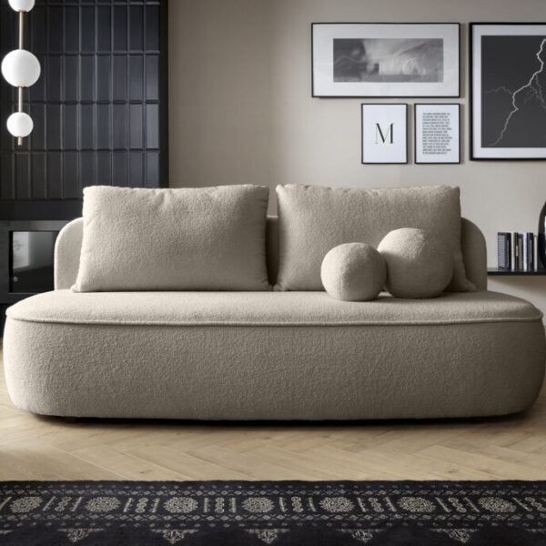 TEDDY (III gr.) sovesofa uten dekorative runde puter (Bubble-03)